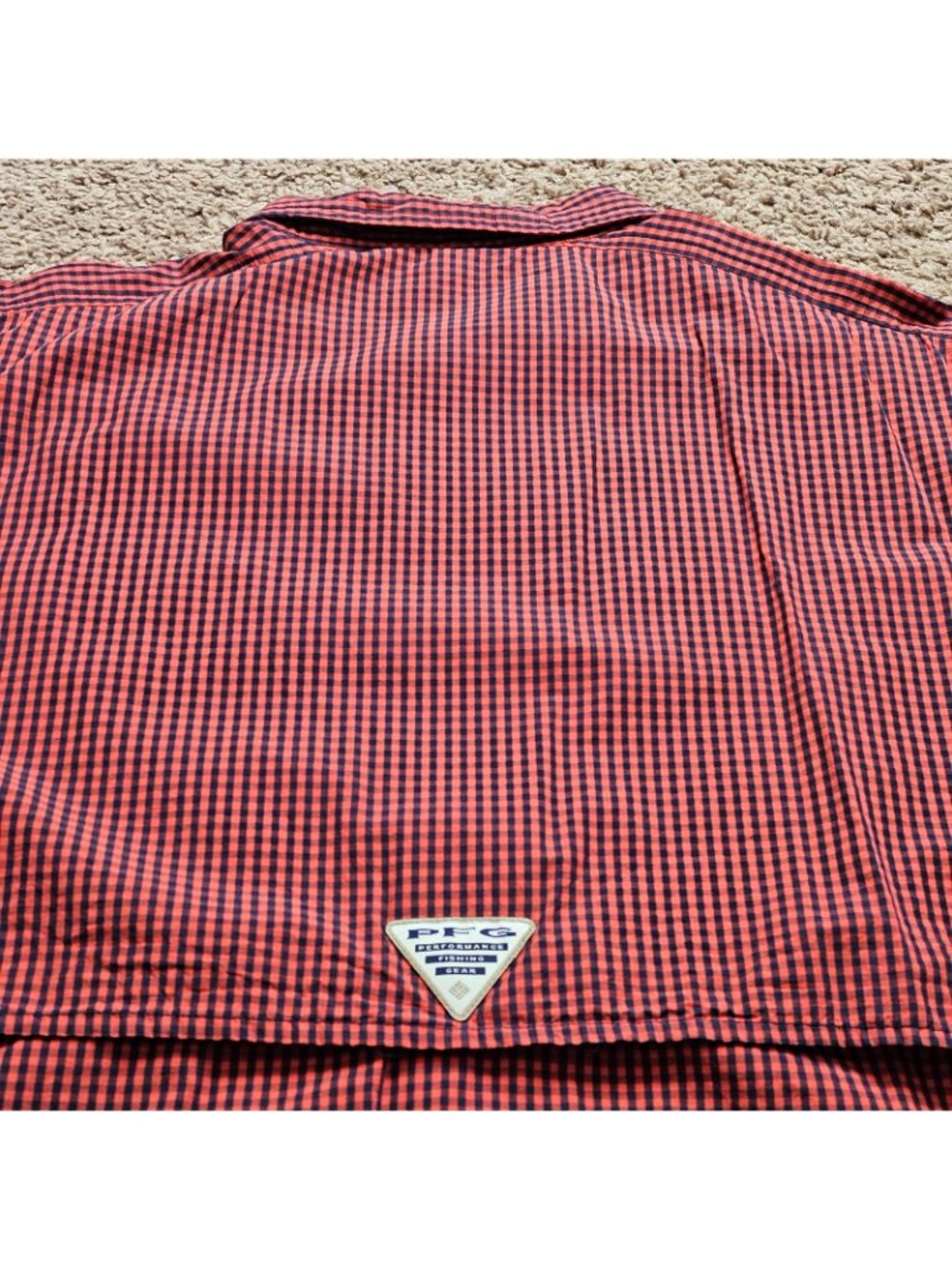 Columbia PFG Super Bonehead Fishing Shirt Mens L Plaid Y2K Auburn Tigers NCAA - Picture 11 of 12